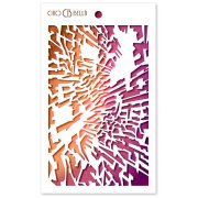 Ciao Bella Texture Stencil 5x8 Inches - Irregular