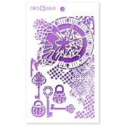 Ciao Bella Texture Stencil 5x8 Inches - Unstoppable
