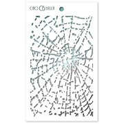Ciao Bella Texture Stencil 5x8 Inches - Spider Net