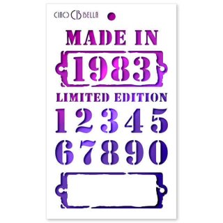 Ciao Bella Texture Stencil 5x8 Inches - Limited Edition