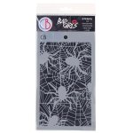 Ciao Bella Texture Stencil 5x8 Inches - Spiders