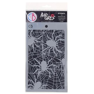 Ciao Bella Texture Stencil 5x8 Inches - Spiders
