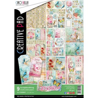 Ciao Bella The Sound of Spring - A4 Creative Pad 9pk