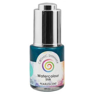 Cosmic Shimmer Pearlescent Watercolour Ink - Jade Sparkle