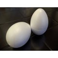 Polystyrene Eggs - Set of 3, Large 10cm