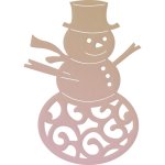 Highland Christmas Die - Mini Filigree Snowman