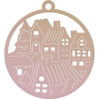 Highland Christmas Die - Mini Small Town Tag