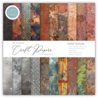 Craft Consortium The Essential Craft Papers 6x6 Paper Pad - Metal Textures