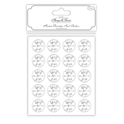 Craft Consortium The Wedding Collection Always & Forever - Clear Envelope Seal Stickers - With Love