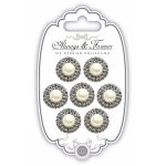 Craft Consortium The Wedding Collection Always & Forever - Pearl & Diamante Circle Charms Large
