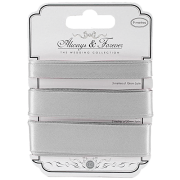Craft Consortium The Wedding Collection Always & Forever - Satin Ribbon - Silver