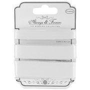 Craft Consortium The Wedding Collection Always & Forever - Satin Ribbon - White