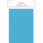 Craft Consortium Non-Shedding A4 Glitter Card - Turquoise Blue