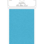 Craft Consortium Non-Shedding A4 Glitter Card - Turquoise Blue