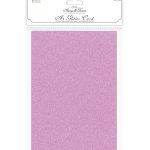 Craft Consortium Non-Shedding A4 Glitter Card - Lilac
