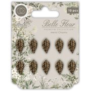 Craft Consortium Belle Fleur - Vintage Metal Leaf Charms