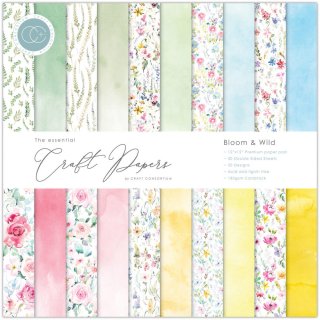 Craft Consortium The Essential Craft Papers 12x12 Paper Pad - Bloom & Wild