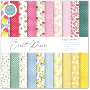 Craft Consortium The Essential Craft Papers 6x6 Paper Pad - Bright Blooms