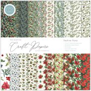 Craft Consortium The Essential Craft Papers 12x12 Paper Pad - Festive Flora