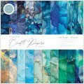 Craft Consortium The Essential Craft Papers 12x12 Paper Pad - Ink Drops Ocean