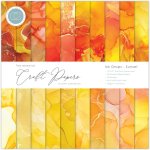 Craft Consortium The Essential Craft Papers 12x12 Paper Pad - Ink Drops Sunset