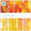 Craft Consortium The Essential Craft Papers 6x6 Paper Pad - Ink Drops Sunset