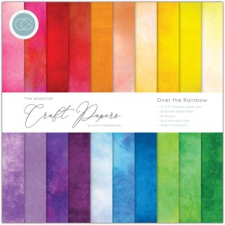 Craft Consortium The Essential Craft Papers 12x12 Paper Pad - Over the Rainbow