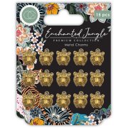 Craft Consortium Enchanted Jungle - Metal Tiger Charms