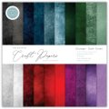 Craft Consortium The Essential Craft Papers 12x12 Paper Pad - Grunge Dark Tones