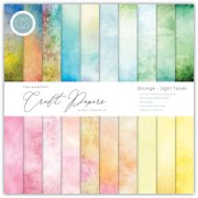 Craft Consortium The Essential Craft Papers 12x12 Paper Pad - Grunge Light Tones