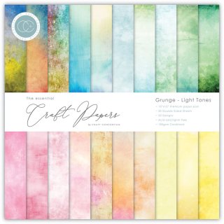 Craft Consortium The Essential Craft Papers 12x12 Paper Pad - Grunge Light Tones