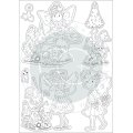 Craft Consortium Fairy Wishes Clear Stamp Set - Flowers