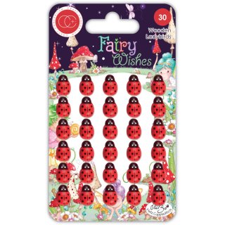 Craft Consortium Fairy Wishes - Wooden Ladybirds
