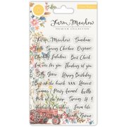 Craft Consortium Farm Meadow Stamp Set - Sentiments