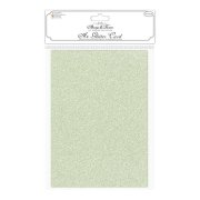 Craft Consortium Non-Shedding A4 Glitter Card - Sage