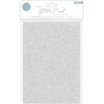 Craft Consortium Non-Shedding A4 Glitter Card - Silver