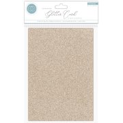 Craft Consortium Non-Shedding A4 Glitter Card - Champagne