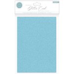 Craft Consortium Non-Shedding A4 Glitter Card - Sky Blue