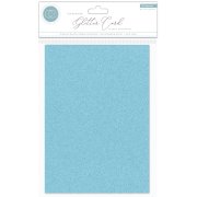 Craft Consortium Non-Shedding A4 Glitter Card - Sky Blue