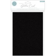 Craft Consortium Non-Shedding A4 Glitter Card - Black