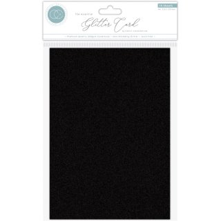 Craft Consortium Non-Shedding A4 Glitter Card - Black
