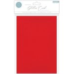 Craft Consortium Non-Shedding A4 Glitter Card - Red