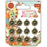 Craft Consortium Happy Harvest Sunflower Metal Charms