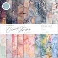 Craft Consortium The Essential Craft Papers 12x12 Paper Pad - Ink Drops Dusk