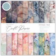 Craft Consortium The Essential Craft Papers 6x6 Paper Pad - Ink Drops Dusk