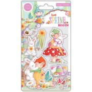 Craft Consortium Let Spring Begin Clear Stamp Set - Bunny