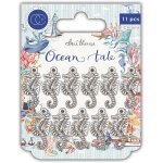 Craft Consortium Ocean Tale Metal Charms - Seahorse