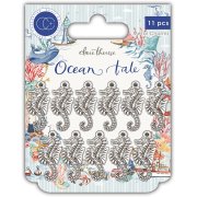 Craft Consortium Ocean Tale Metal Charms - Seahorse