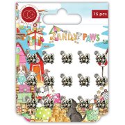 Craft Consortium Sandy Paws - Little Crabs Silver Metal Charms