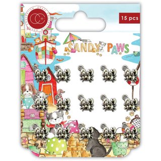 Craft Consortium Sandy Paws - Little Crabs Silver Metal Charms